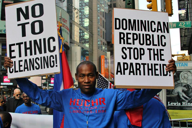 Protest Outside the Dominican Embassy